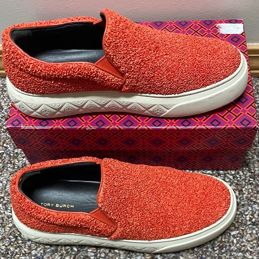 Tory Burch Orange Terry Slip-On - Picture 4 of 5
